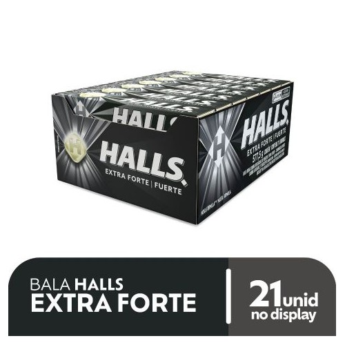 HALLS PRETO 21X28GR