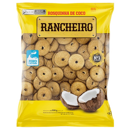 ROSQUINHA RANCHEIRO COCO 30X300GR