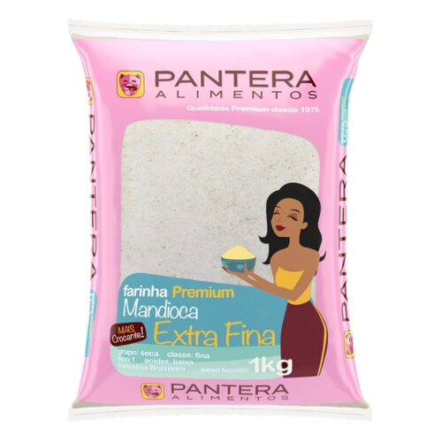 FARINHA DE MANDIOCA EXTRA FINA BRANCA PANTERA 10X1KG